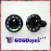 1 Pair Black Blue Gold Hand Painted Safety Eyes Plastic eyes